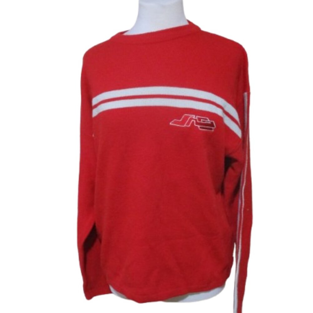 JNCO Vintage 1990s 90s Retro Skater Red Stripe Pullover Sweater